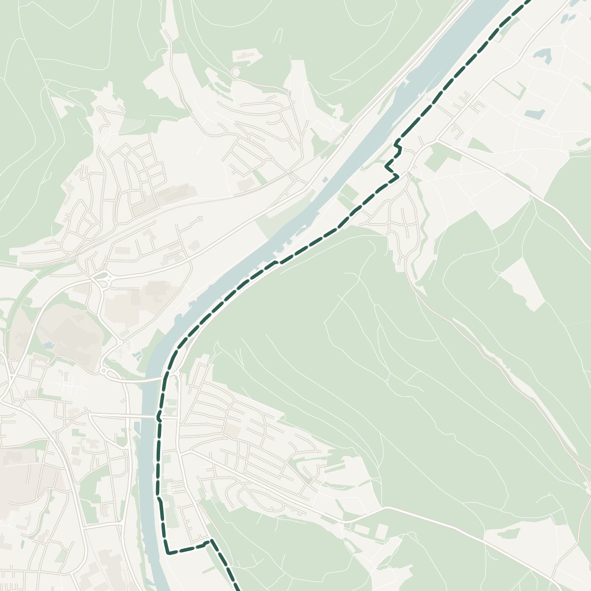Karte von Lohr am Main: das Haus in Steinbach am linken Mainufer, unterhalb der Main-Radweg, gegenüber Altstadt, Bahnhof, Bosch Rexroth und Klinikum